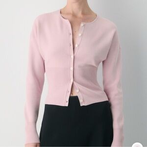 Aritzia Women’s Go Lightly Cardigan by Wilfred in Dusty Pink, Size Small